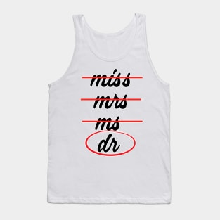 Miss Mrs Ms Dr Checklist Tank Top